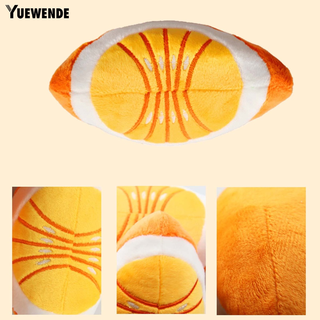 Yq.e Đồ Chơi Mài Chó Hình Quả Cam Nhồi Bông Mềm Mại Co Giãn Chống Cắn