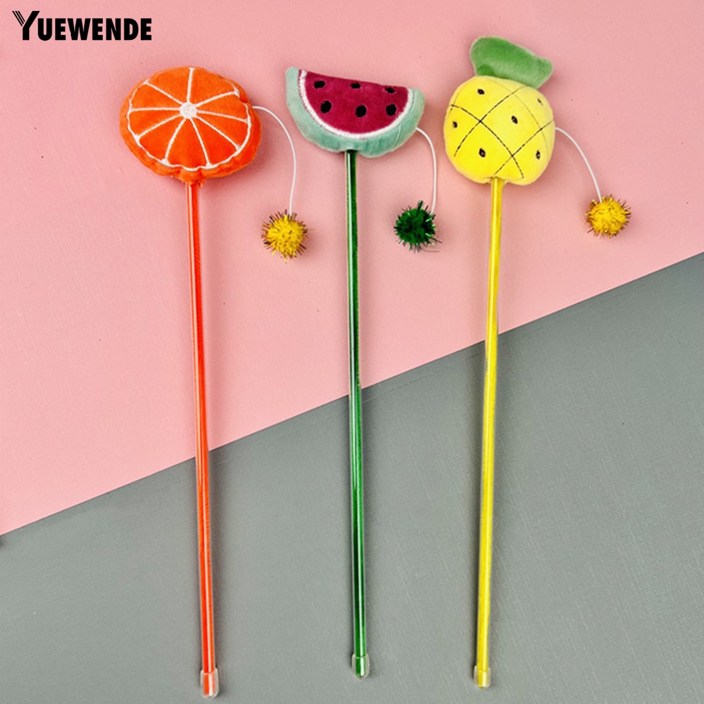 Yq.e Gậy Bắt Mắt Thú Cưng Bằng Nhựa Hình Trái Cây