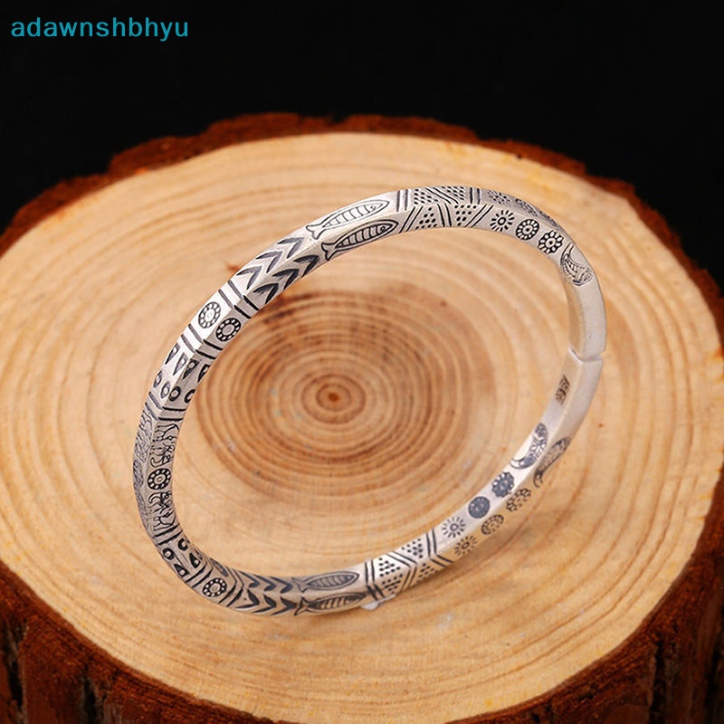 Vòng Tay Hở Màu Bạc Phong Cách Bohemian Vintage Thời Trang