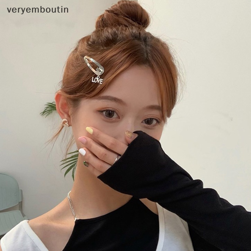 Set 2 Kẹp Tóc Nơ Bằng Kim Loại Thời Trang Cho Nữ