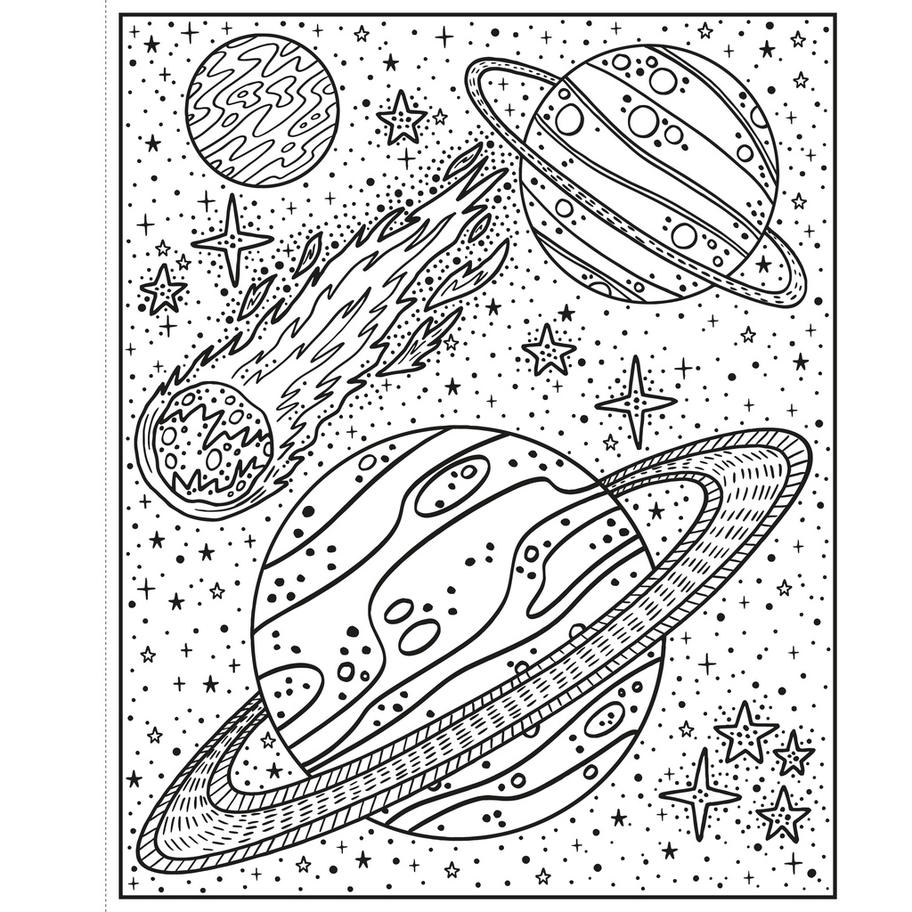 Space Magic Painting Book