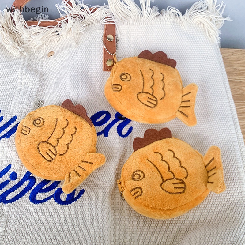 Móc Khóa Hình Búp Bê Taiyaki Nhồi Bông Dễ Thương