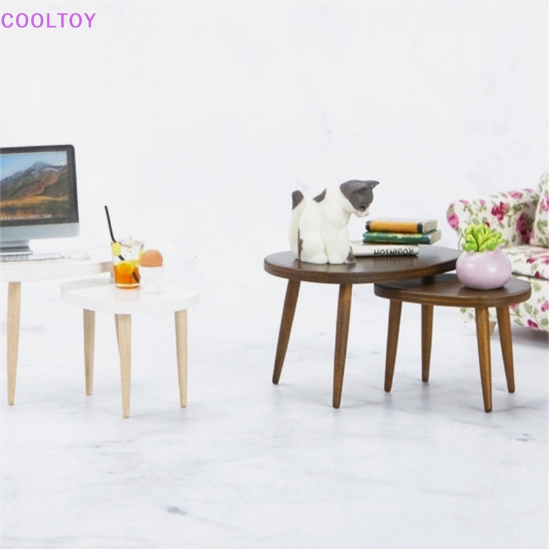 1 Bộ Bàn Máy Tính Hình Tam Giác Tỉ Lệ 1: 12 Trang Trí Nhà Búp Bê