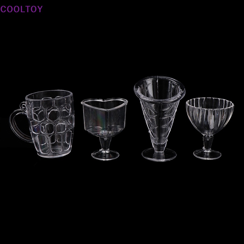 Set 12 Ly Nước Mini Trang Trí Nhà Búp Bê Xinh Xắn