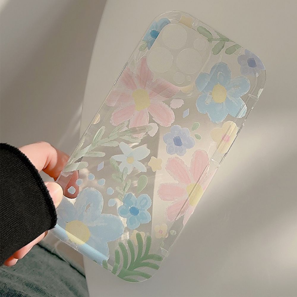 Ốp Điện Thoại TPU Mềm Trong Suốt Chống Sốc Chống Dấu Vân Tay Họa Tiết Tranh Sơn Dầu Cho IPhone 11 14 13 12 Pro Max