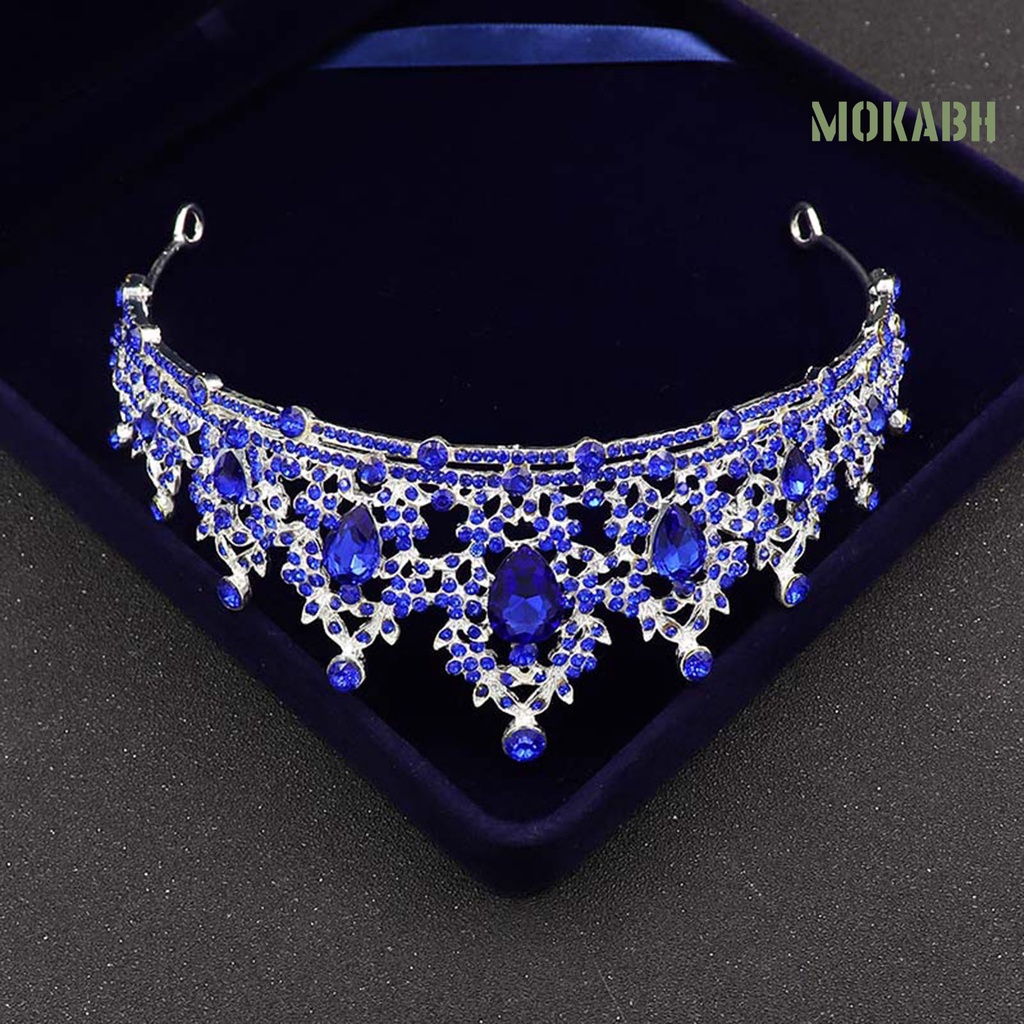 Vương Miện Công Chúa Baroque Đính Đá Sang Trọng Cho Cô Dâu