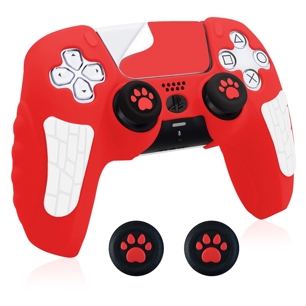 Vỏ Bọc Silicon Hình Chân Mèo Dễ Thương Cho Tay Cầm Chơi Game PS5