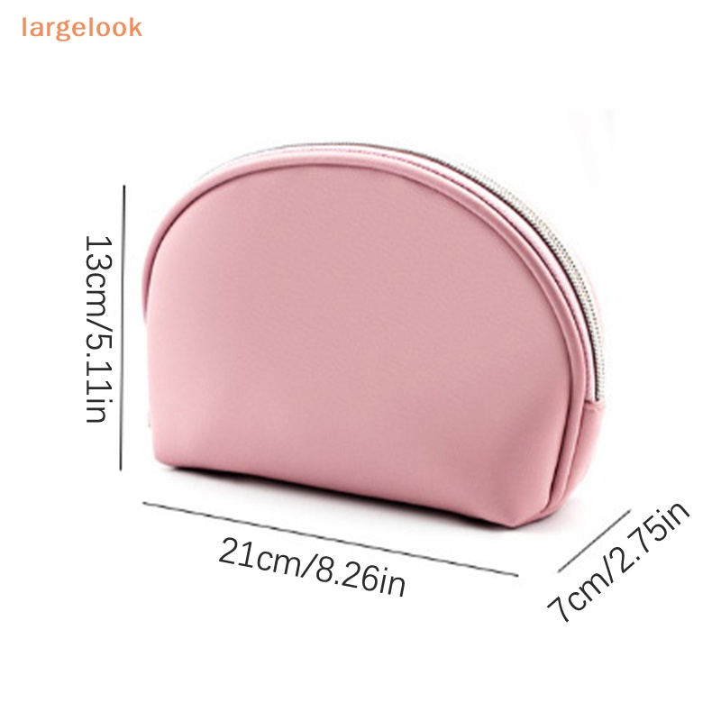 Túi Đựng Mỹ Phẩm / Đồ Trang Điểm Bằng PU Hình Vỏ Sò Nhiều Màu Sắc