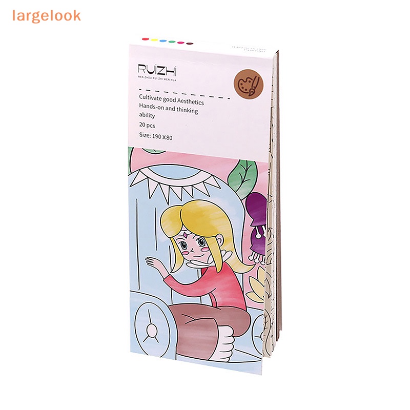 1 Set 20 Tấm Hình Vẽ Màu Nước Kèm 1 Cây Bút Dành Cho Trẻ Em