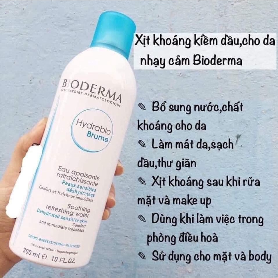 Xịt khoáng kiềm dầu Bio 300ML + 6% shopee