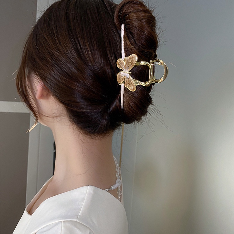 Kẹp Tóc Càng Cua Lớn Hình Bướm Vintage Sang Trọng Cho Nữ Margot3