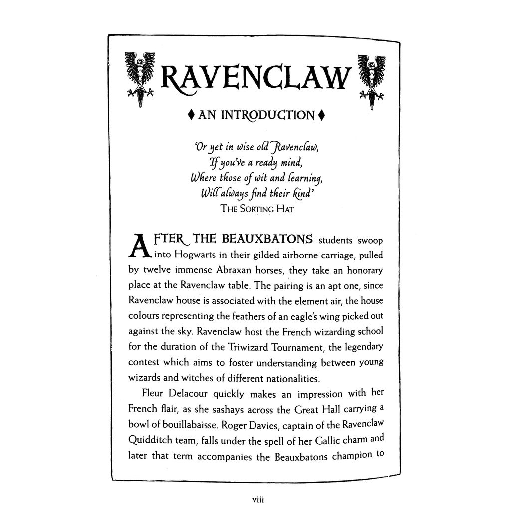 Harry Potter And The Goblet Of Fire - Ravenclaw Edition