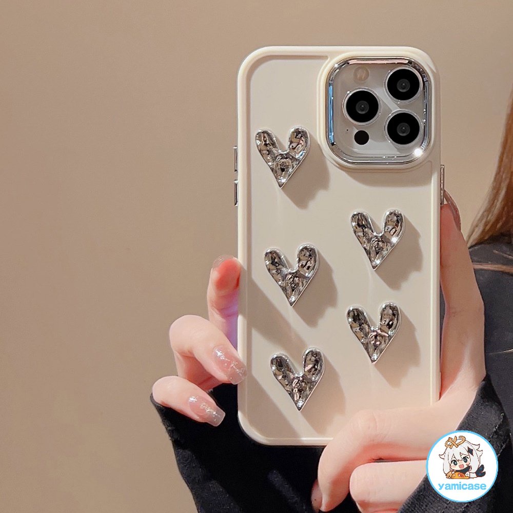 Ốp Điện Thoại Silicone Tình yêu 3D Cho Iphone 15 11 12 13 14 Pro Max 7Plus 8Plus