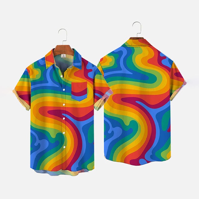 Áo Sơ Mi Nam Ngắn Tay In Họa Tiết 3D Phong Cách Hawaii Thời Trang Mùa Hè 2023
