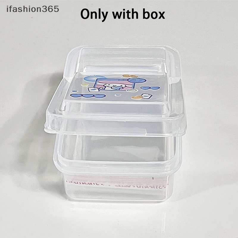1 Hộp Nhựa Trong Suốt Đựng Trang Sức Có Nắp Đậy Tiện Dụng ifashion365