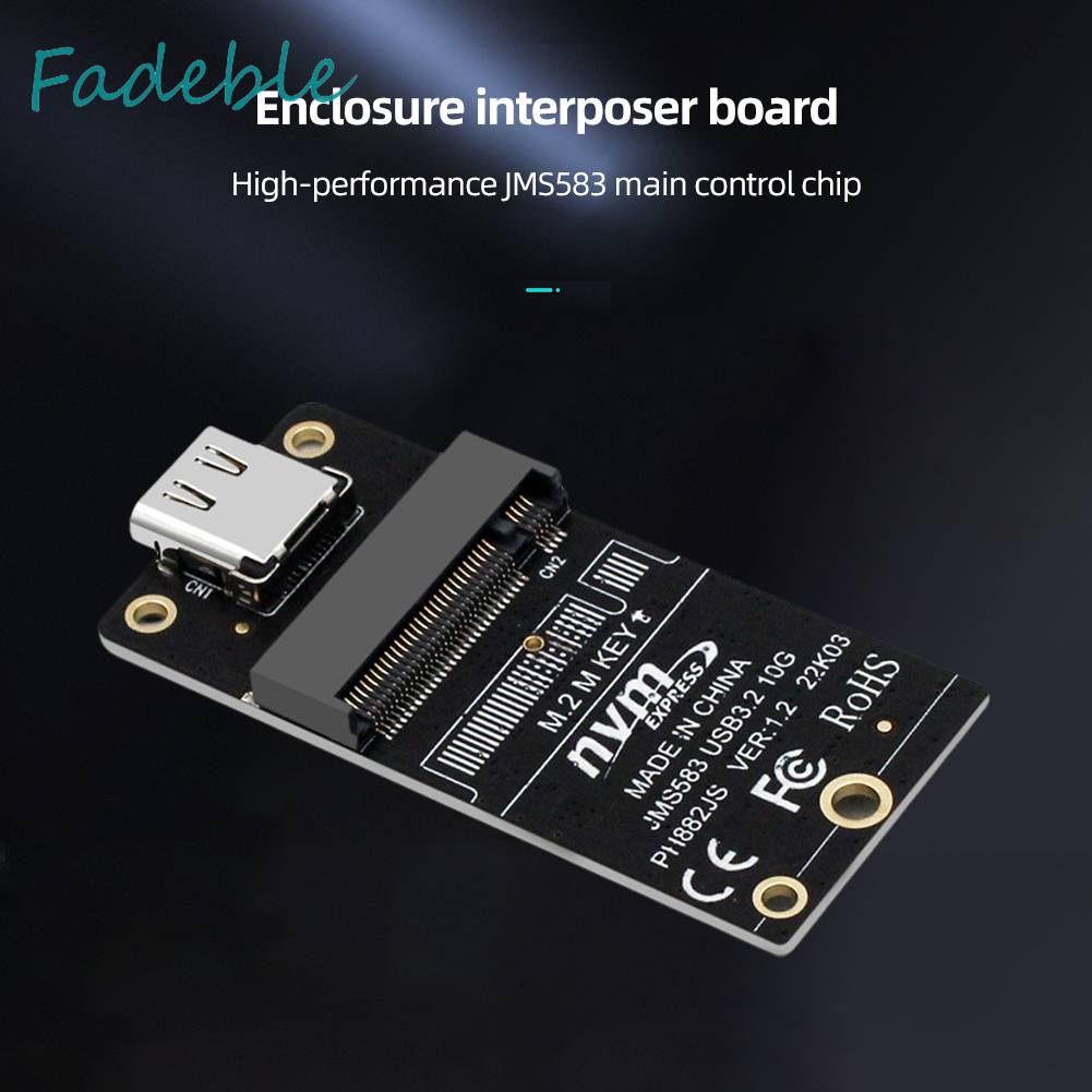 Thẻ Chuyển Đổi NVME M.2 Sang Type-C SSD 10Gbps Hỗ Trợ 2230 2242 2260 2280