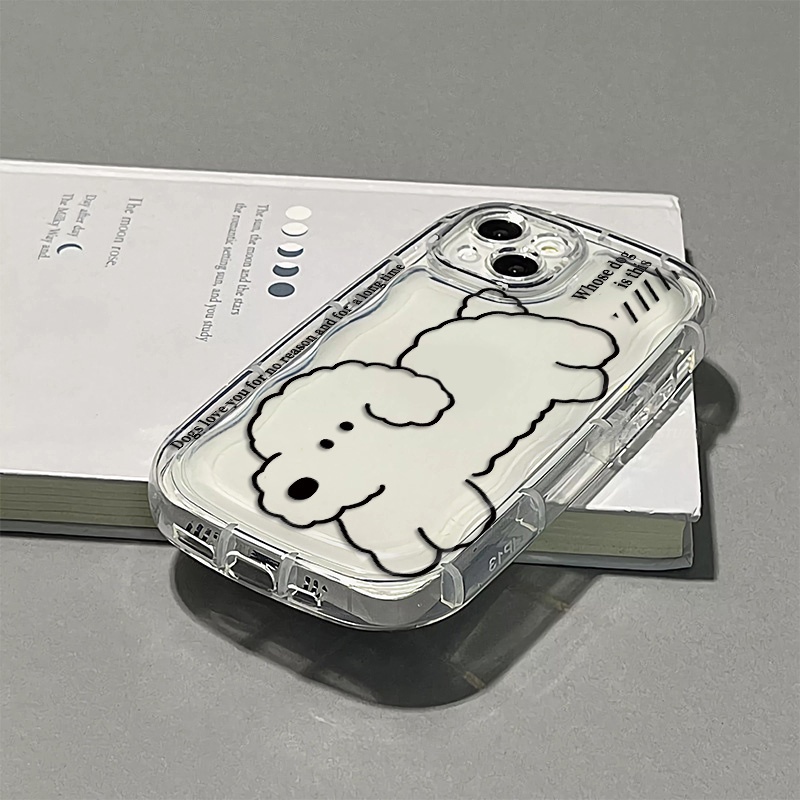 Ốp Điện Thoại Silicon Mềm Trong Suốt Chống Sốc Họa Tiết Dễ Thương Cho IPhone 14 13 12 11 Pro Max XS X XR 8 + 7 Plus