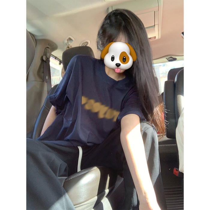 Áo Thun 100% Cotton Tay Ngắn Dáng Suông In Họa Tiết Hoạt Hình Phong Cách Hàn Quốc Thời Trang Unisex Size 5XL