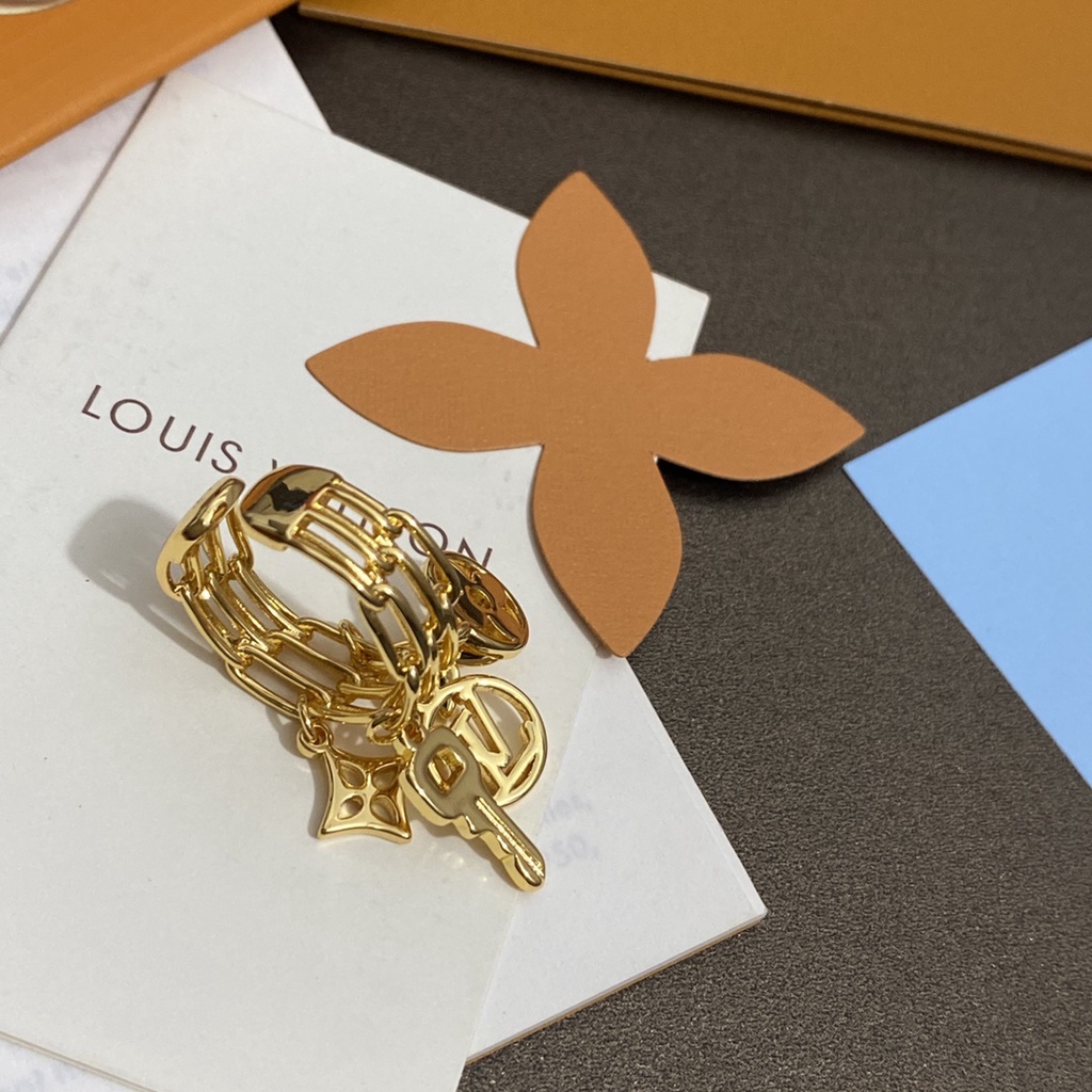 LOUIS VUITTON Bông Tai LV Bằng Thép Titan Thời Trang Cho Nữ