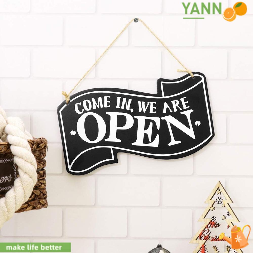 Bảng Hiệu Cà Phê Bằng Gỗ Kèm Nhẫn Mở Và Đóng Mở 1 Cửa Hàng