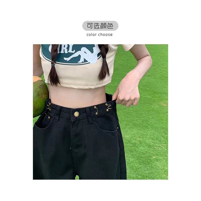 Bộ Áo Liền Quần Denim Ngắn Dáng Rộng Rách Cá Tính Hợp Thời Trang Cho Nữ