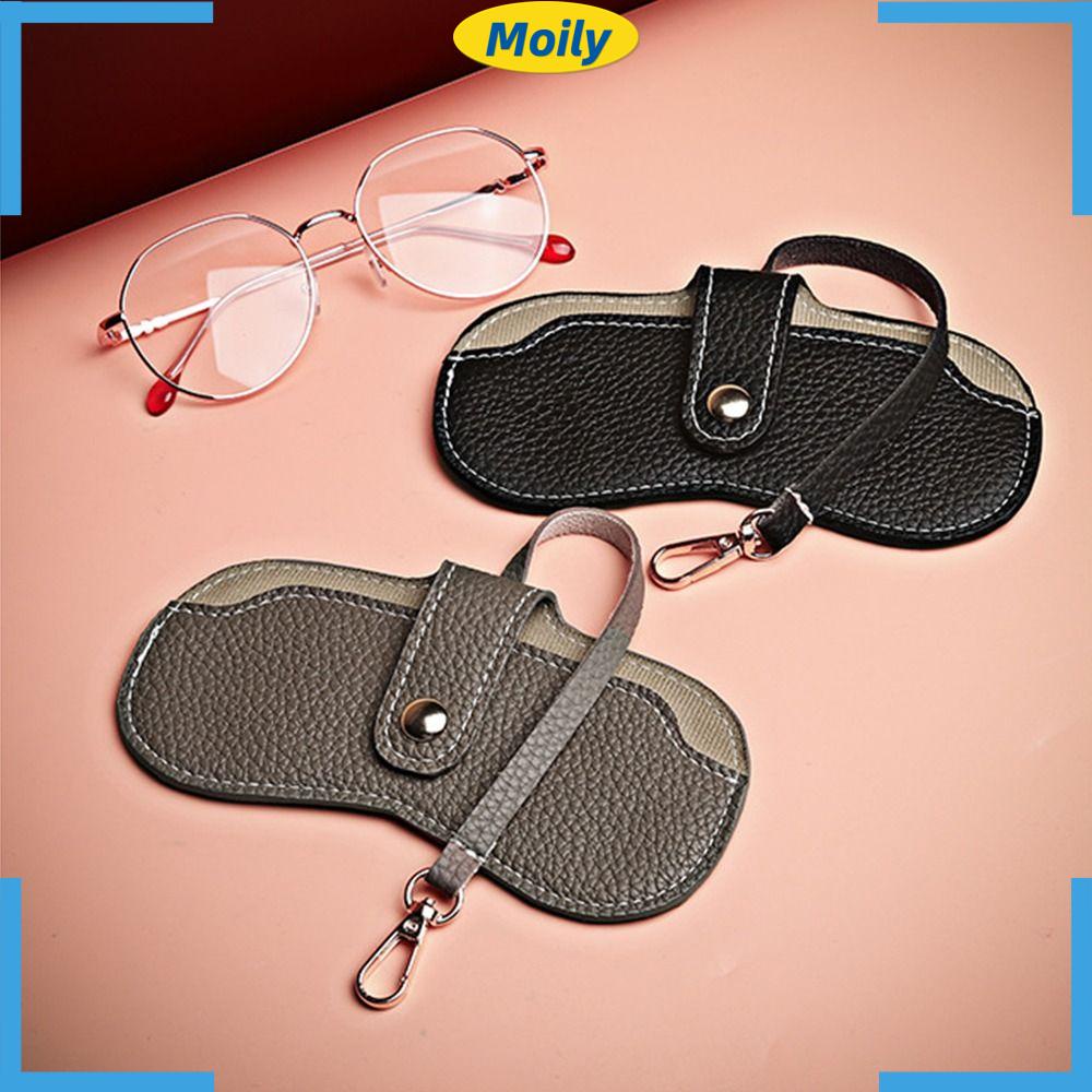 Túi Da PU Đựng Mắt Kính Chống Áp Lực Thiết Kế Đơn Giản Dành Cho Nữ