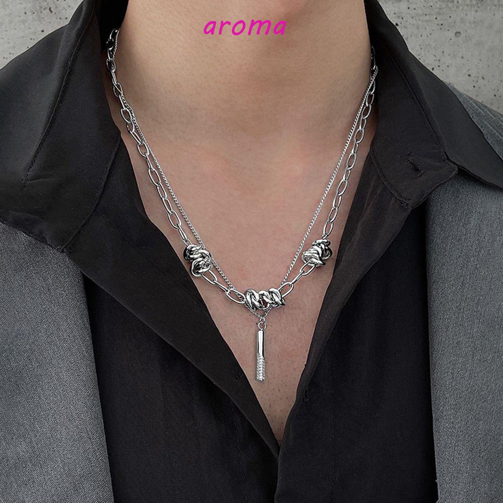 Vòng cổ Hai Lớp Độc Đáo Phong Cách Hip hop Thời Trang Cho Nam Và Nữ