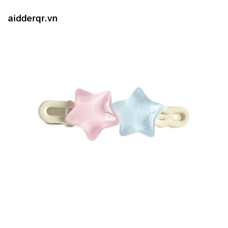 🌸🌸Kẹp Tóc Hình Ngôi Sao Năm Cánh Màu Trong Suốt Dễ Thương