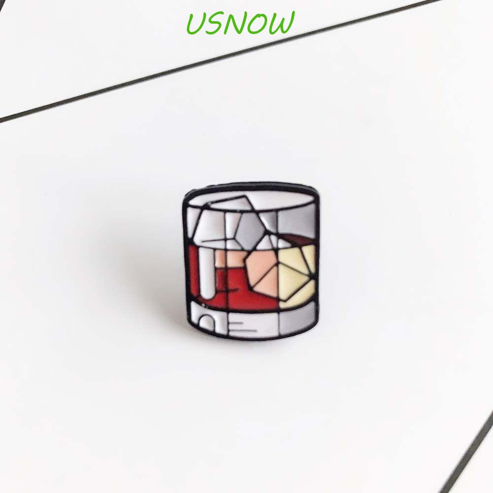 Ghim Cài Áo Tráng Men Hình Viên Đá Uống Rượu Whisky Độc Đáo Thời Trang Cho Nam Và Nữ
