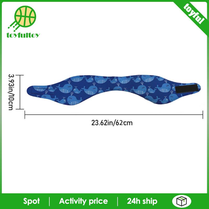 [Toyfulcabin] Băng Đô Bơi Co Giãn Bằng Cao Su Tổng Hợp Hình Đôi Tai Dễ Thương Chắc Chắn