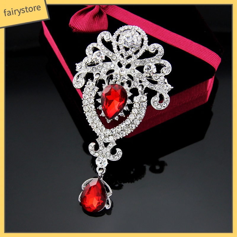 [FTO] Trâm Cài Áo Hình Vương Miện Pha Lê Thời Trang