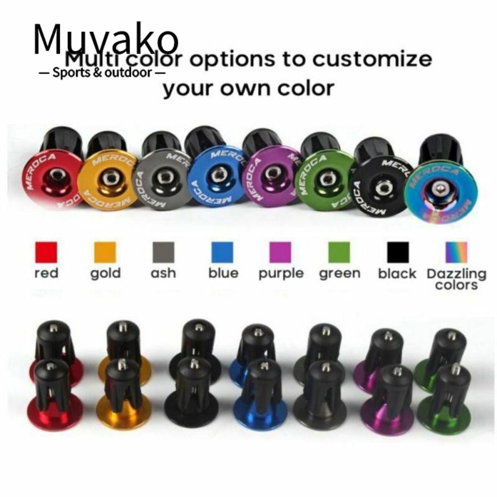 MUVAKO Bộ 2 Cặp Vỏ Bọc Tay Cầm Xe Đạp Bằng Hợp Kim Siêu Bền Chất Lượng Cao