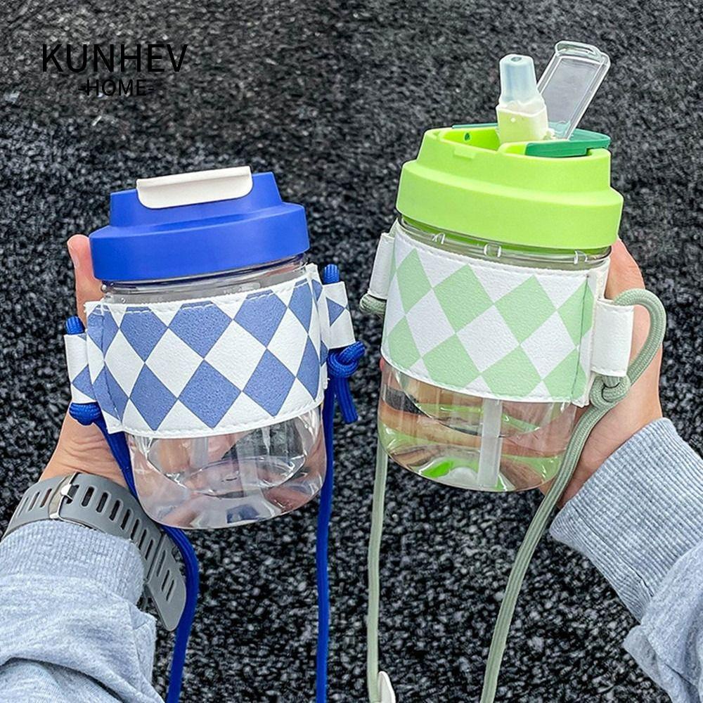 KUNHEV Bình Nước 450ml Kèm Ống Hút Tiện Dụng Cho Bé