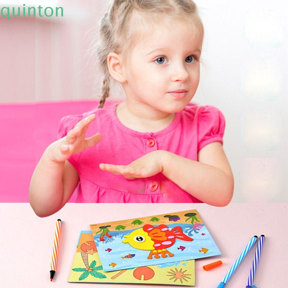 Set 10 Miếng Dán EVA 3D Hai Mặt Dễ Thương Có Thể Tái Sử Dụng Giáo Dục Sớm Cho Bé