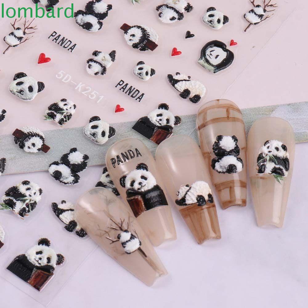 Miếng Dán Trang Trí Móng Tay Tự Dính Họa Tiết Hoạt Hình Dễ Thương Cho Nữ