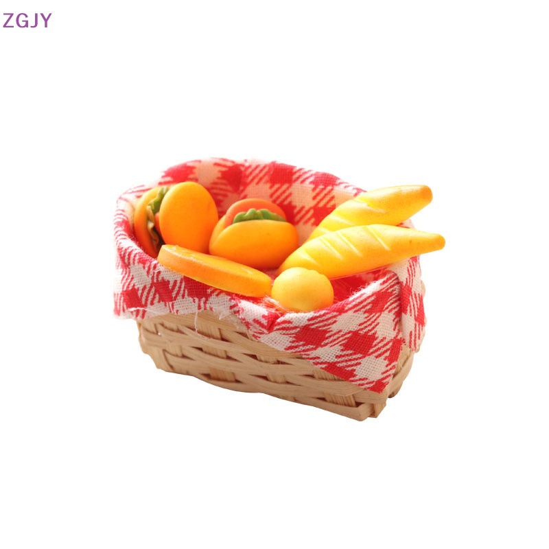 Giỏ Bánh Mì Hamburger Tỉ Lệ 1: 12 Trang Trí Nhà Búp Bê Mới