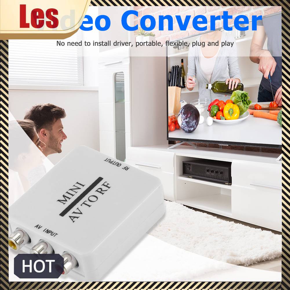 Bộ ChuyểN ĐổI Mini RCA AV CVSB Sang RF Hỗ Trợ RF 67.25 / 61.25MHz
