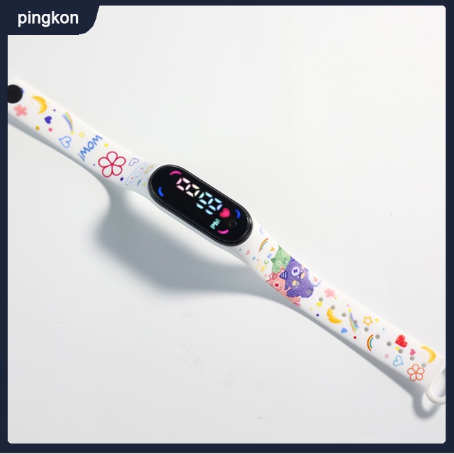 Đồng Hồ Led Điện Tử Màn Hình Cảm Ứng Chống Nước Hình Hoạt Hình Đáng Yêu Cho Nam Nữ