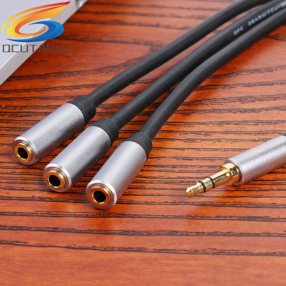 Cáp Chia Âm Thanh 3.5mm 3.5mm TRS Sang 3x 1 / 8 Jack CắM 1ft