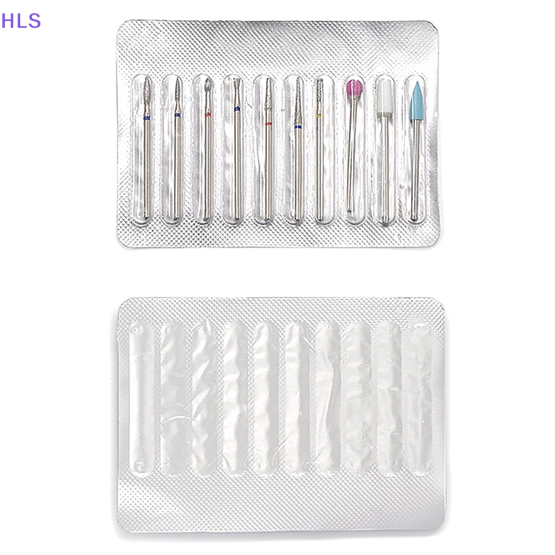 Bộ 10 Mũi Khoan Kim Cương Điện Tử Chuyên Dụng Trang Trí Móng Tay