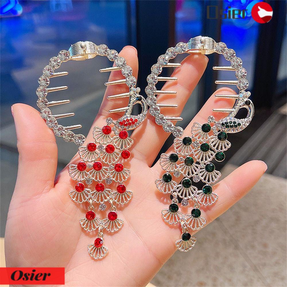 OSIER1 Kẹp TóC ĐíNh Kim Cương Giả LấP LáNh ThờI Trang