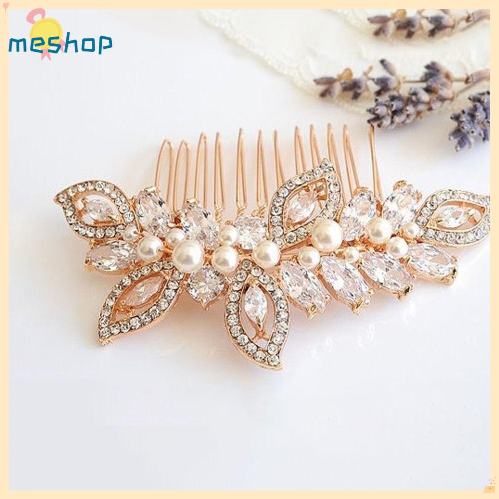 Lược Cài Tóc Đính Đá Sang Trọng Cho Cô Dâu