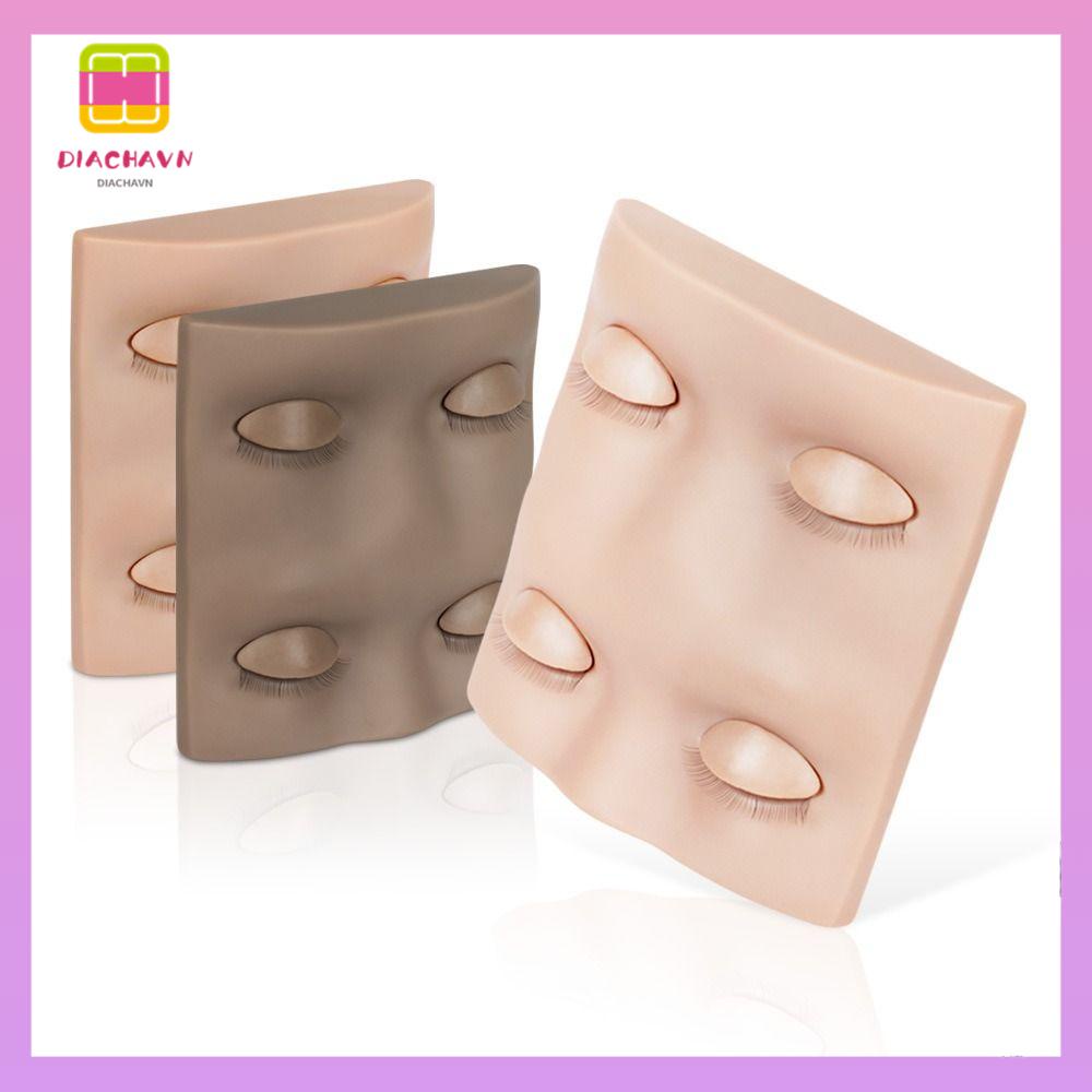 Đầu Ma Nơ Canh Bằng Silicone Dùng Luyện Tập Ghép Lông Mi Chất Lượng Cao