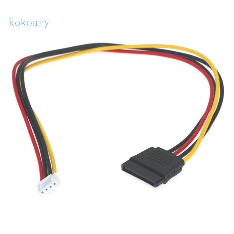Dây Điện Chuyển Đổi KOK 4Pin Floppy Sang 15Pin Cho Nguồn 5v 12V