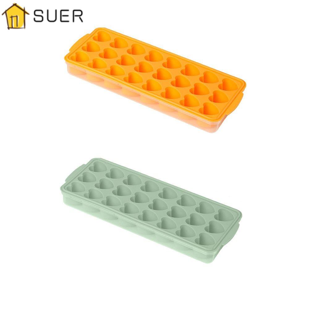 Set 2 Khay Làm Đá Hình Trái Tim 42 Lỗ Mini 2 Lỗ 42 Lỗ An Toàn Cho Máy Rửa Chén