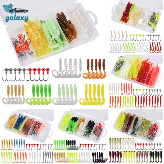 Galaxy Set 40 Mồi Câu Cá 5 Ngăn Trong Suốt Kèm Hộp Đựng