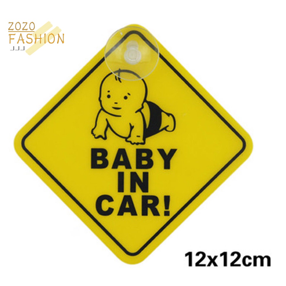 Miếng Dán Cảnh Báo Có Giác Hút Chống Nước Cho Xe Hơi