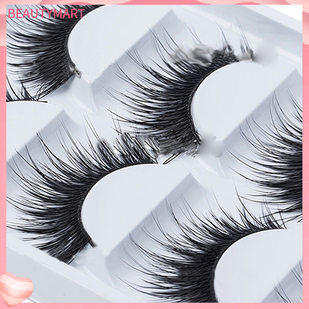 Set 5 Cặp Lông Mi Giả Dài Và Dày Handmade Dành Cho Trang Điểm