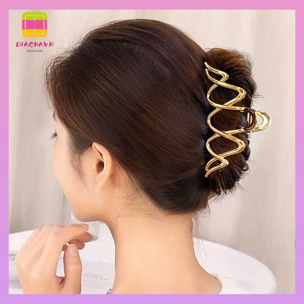 DIACHAVN Set 4 Kẹp Tóc Bướm Kim Loại Dễ Thương