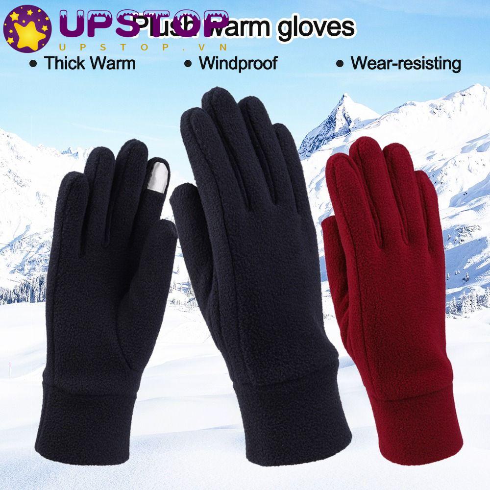 UPSTOPVN Găng Tay Lông Cừu Giữ Ấm Mùa Thu Đông Cho Nam Nữ